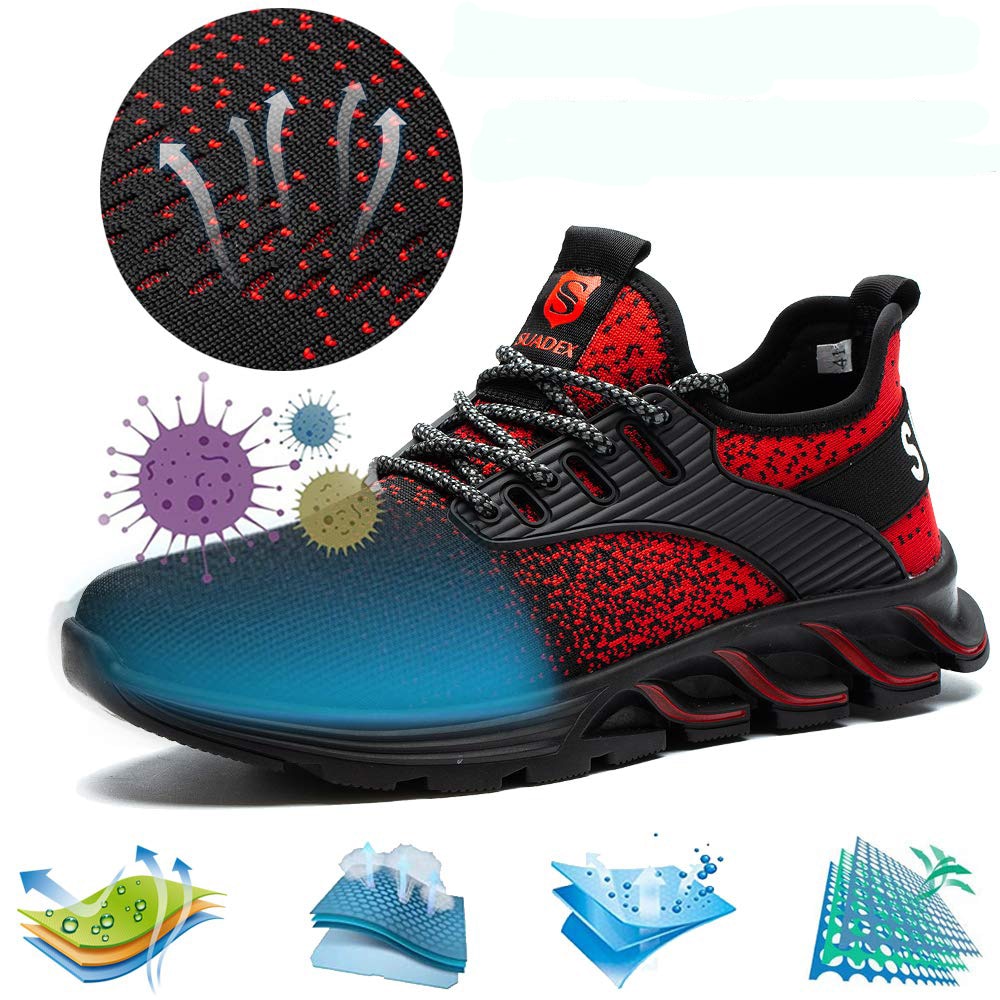 Lightweight Breathable Mens Steel Toe Safety Shoes - Earth Angel Lifestyle