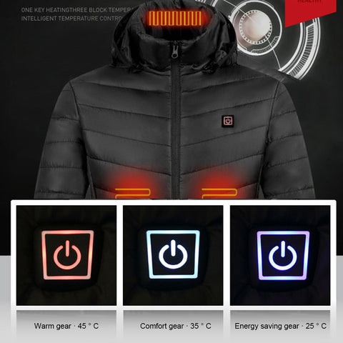 JOCESTYLE USB Electric Heated Jacket - Earth Angel Lifestyle