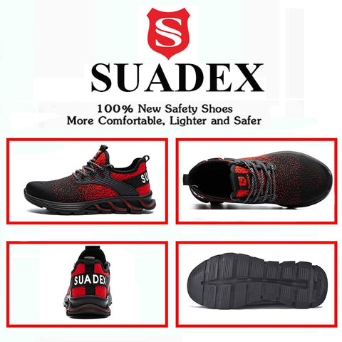 Lightweight Breathable Mens Steel Toe Safety Shoes - Earth Angel Lifestyle