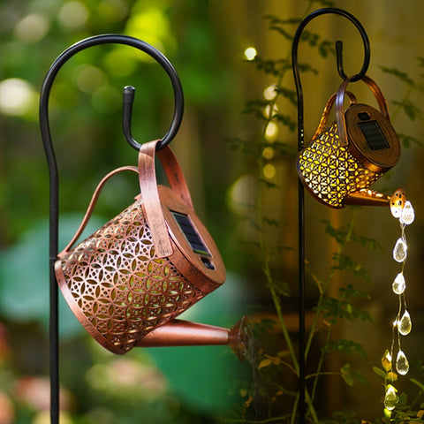 Solar Powered LED Watering Can Lights - Earth Angel Lifestyle