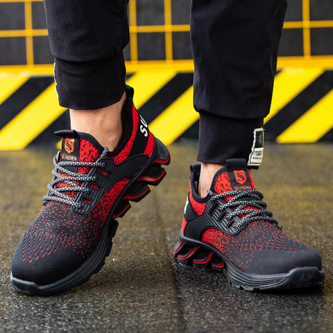 Lightweight Breathable Mens Steel Toe Safety Shoes - Earth Angel Lifestyle
