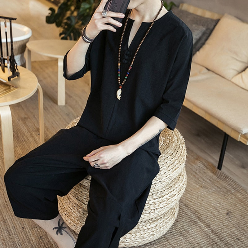 HITY's Men's Thin Linen Suit - Earth Angel Lifestyle