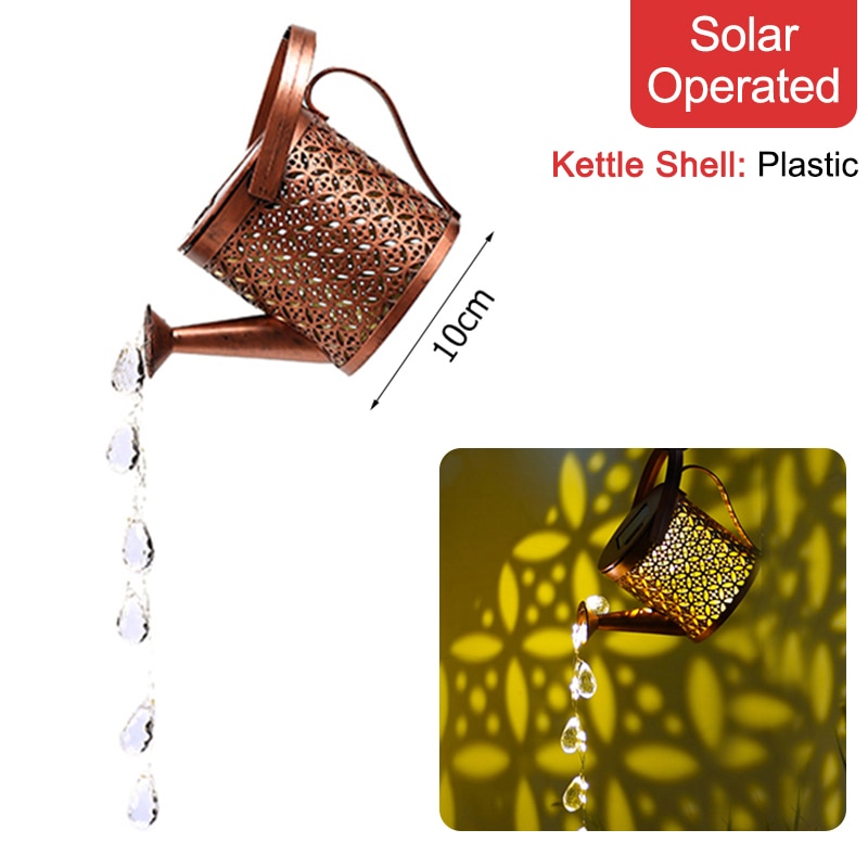 Solar Powered LED Watering Can Lights - Earth Angel Lifestyle