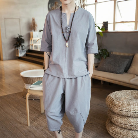 HITY's Men's Thin Linen Suit - Earth Angel Lifestyle