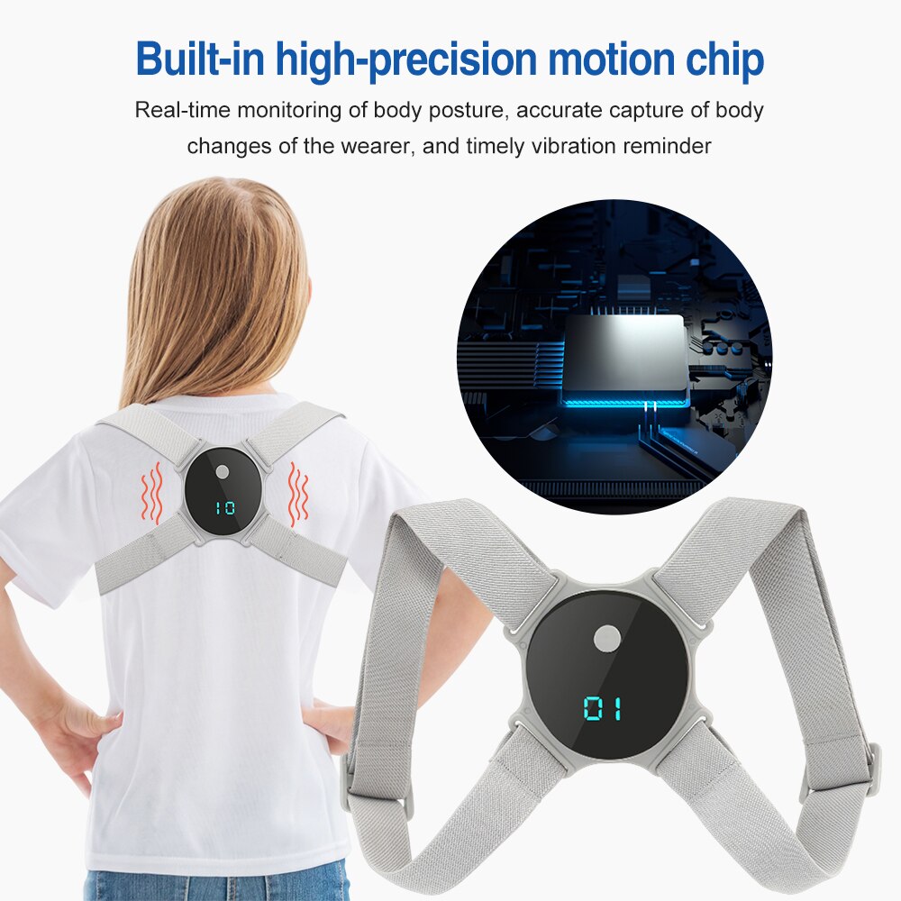 Electric USB Rechargeable Posture Corrector Back Brace Spine Stretcher - Earth Angel Lifestyle