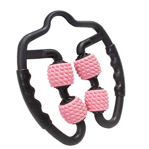 U Shape Trigger Point ﻿4 Wheel Foam Massage Roller - Earth Angel Lifestyle