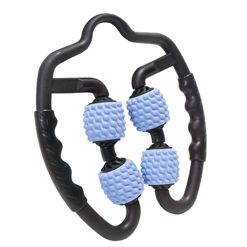 U Shape Trigger Point ﻿4 Wheel Foam Massage Roller - Earth Angel Lifestyle