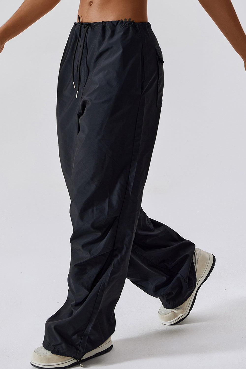 Long Loose Fit Pocketed Sports Pants - Earth Angel Lifestyle