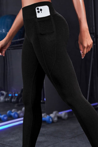 Wide Waistband Sports Leggings - Earth Angel Lifestyle