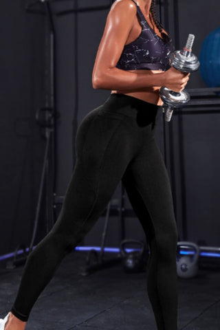 Wide Waistband Sports Leggings - Earth Angel Lifestyle