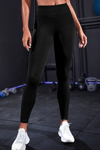 Wide Waistband Sports Leggings - Earth Angel Lifestyle