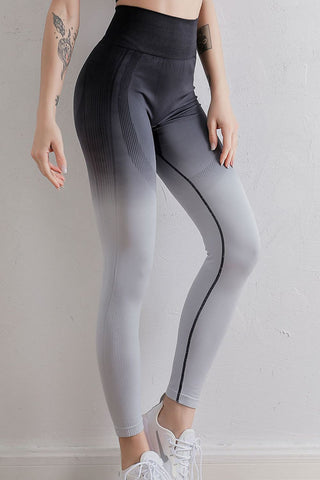 Gradient High Waist Sports Leggings - Earth Angel Lifestyle