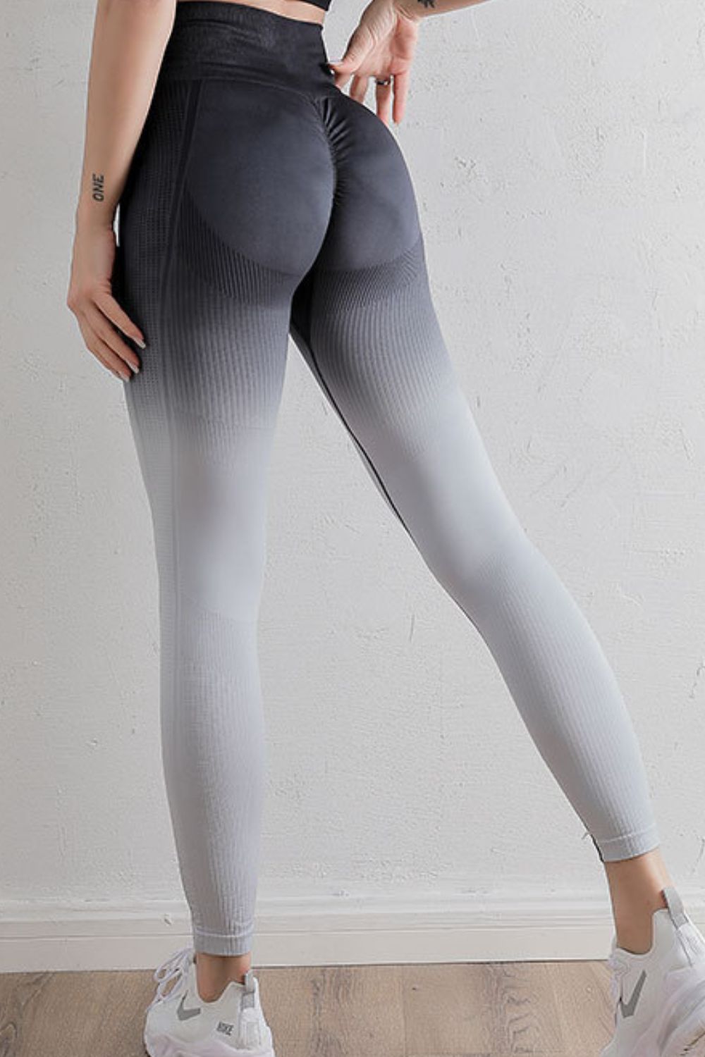 Gradient High Waist Sports Leggings - Earth Angel Lifestyle