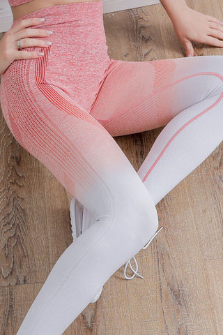 Gradient High Waist Sports Leggings - Earth Angel Lifestyle